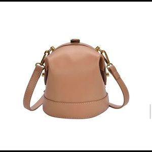 Mini Vegan Crossbody Bucket Bag